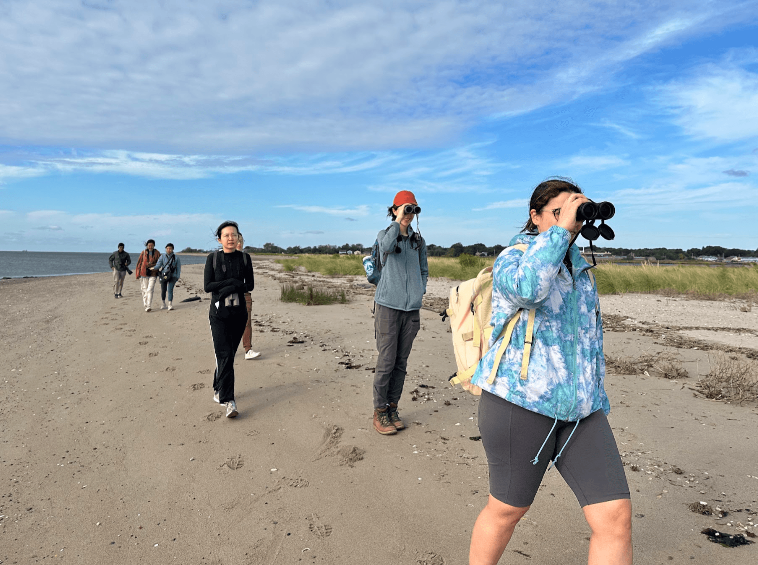 A photograph of YBSA on one of its birding trips.