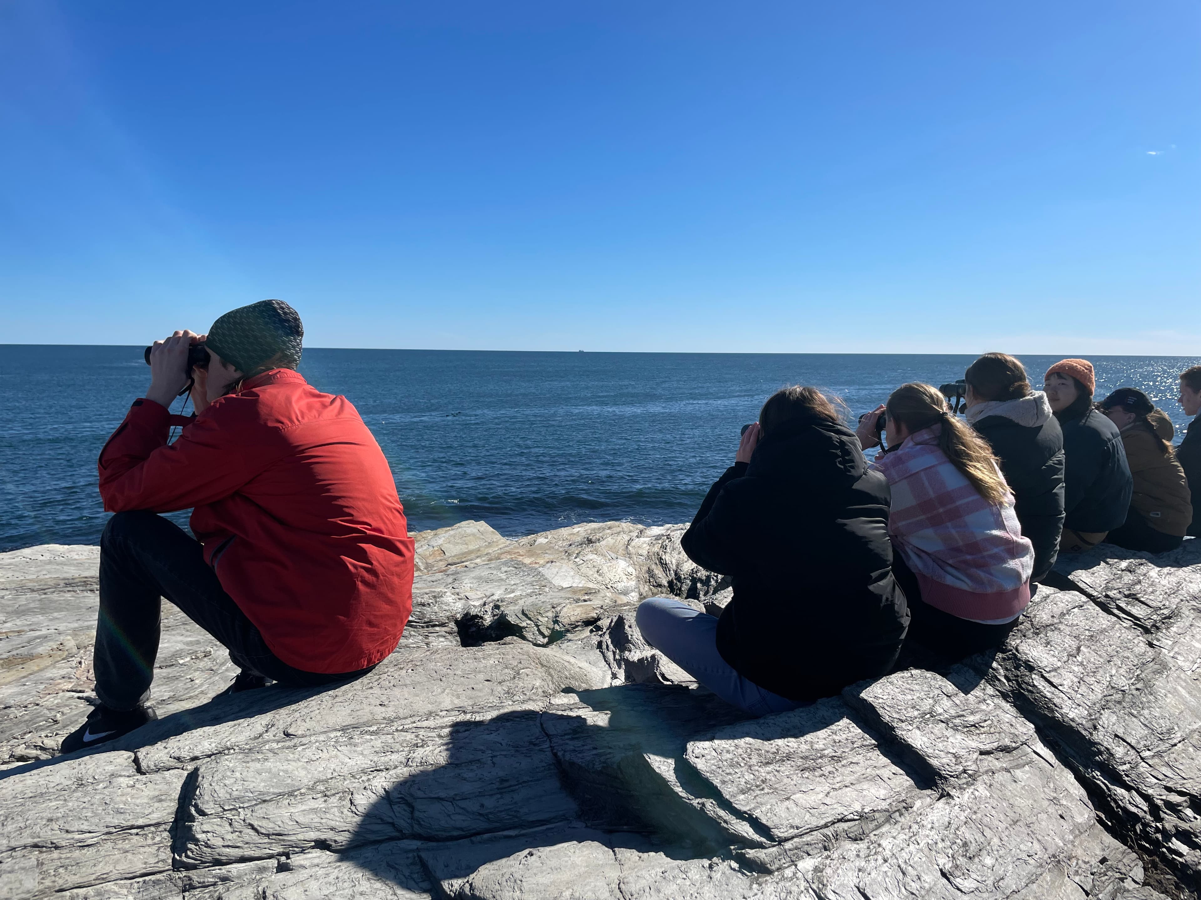 A photograph of YBSA on one of its birding trips.